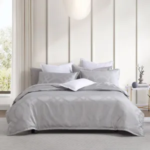 Platinum Collection SEVILLE SILVER QUILT COVER SET
