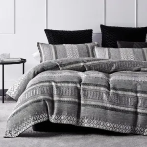 Platinum Collection TRIBECA STEEL QUILT COVER SET