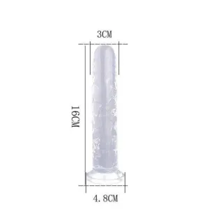 Plug Anal Silicone strap 16cm Transparent