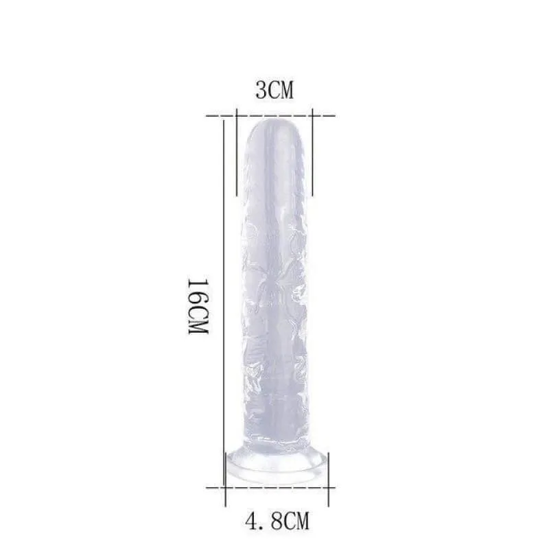 Plug Anal Silicone strap 16cm Transparent