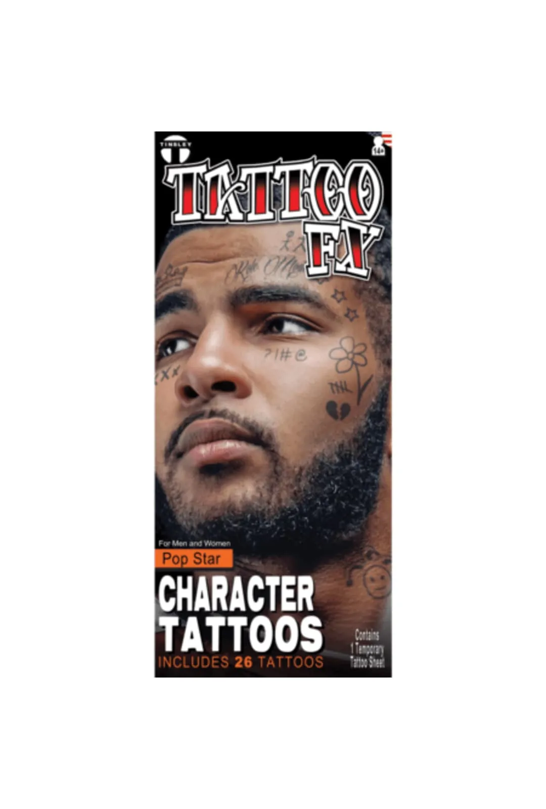 Pop Star Special FX Temporary Tattoos Kit