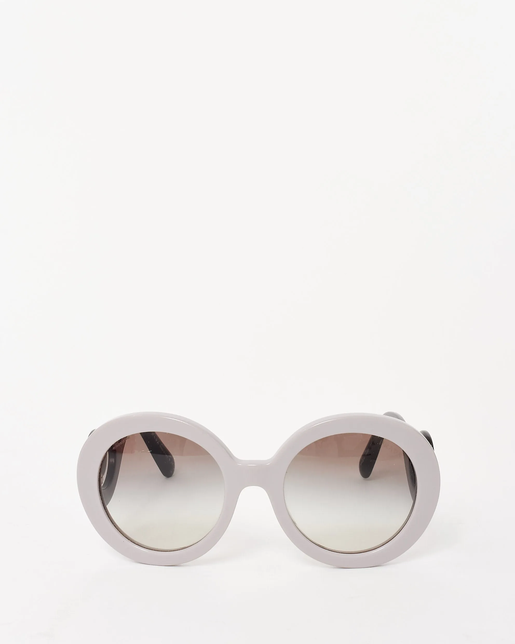 Prada Grey and Black Baroque SPR27N Sunglasses