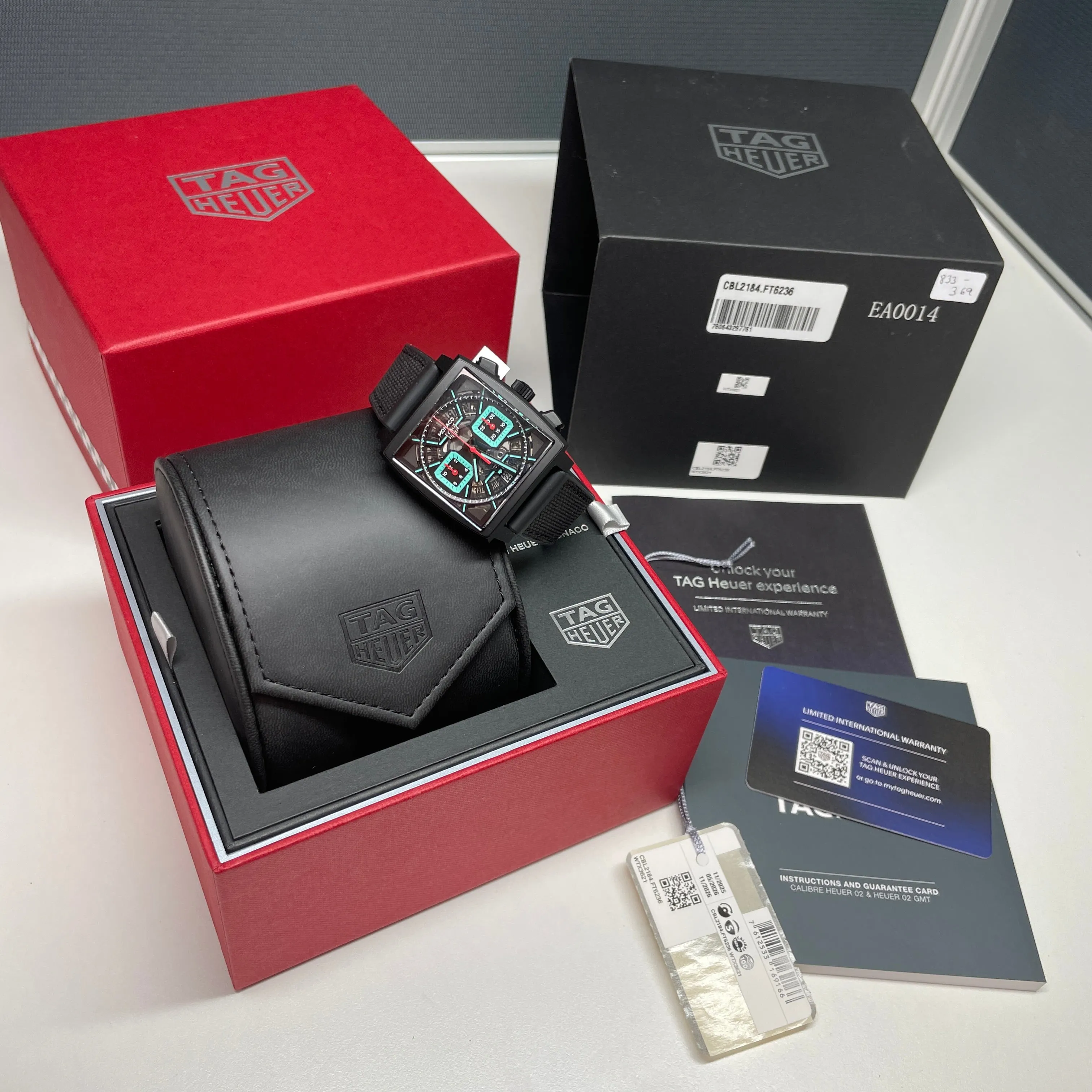 Pre-owned TAG Heuer Monaco Chronograph 39mm DLC Titanium CBL2184.FT6236