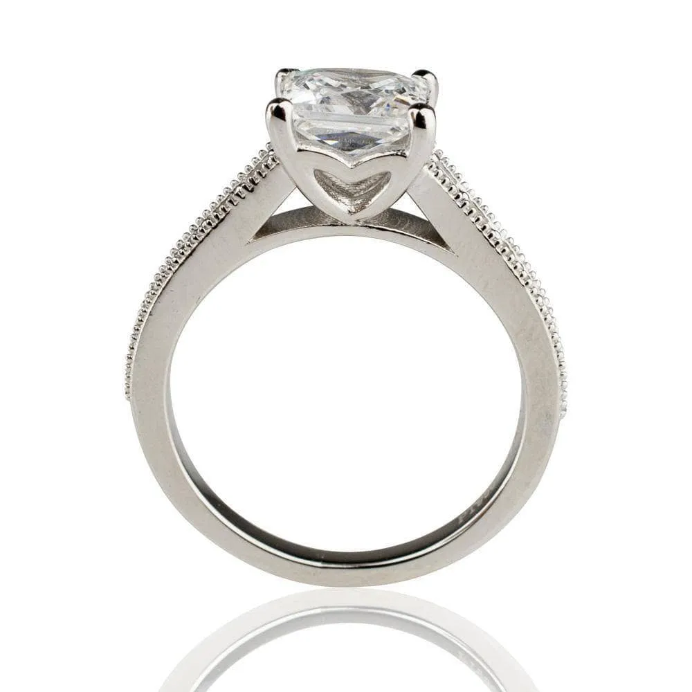 Princess Cut Diamond Solitaire Engagement Ring