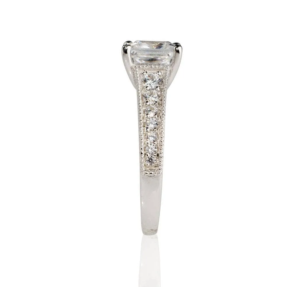 Princess Cut Diamond Solitaire Engagement Ring