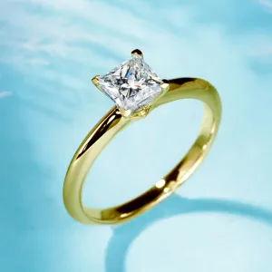 Princess Cut GIA Diamond Engagement Ring