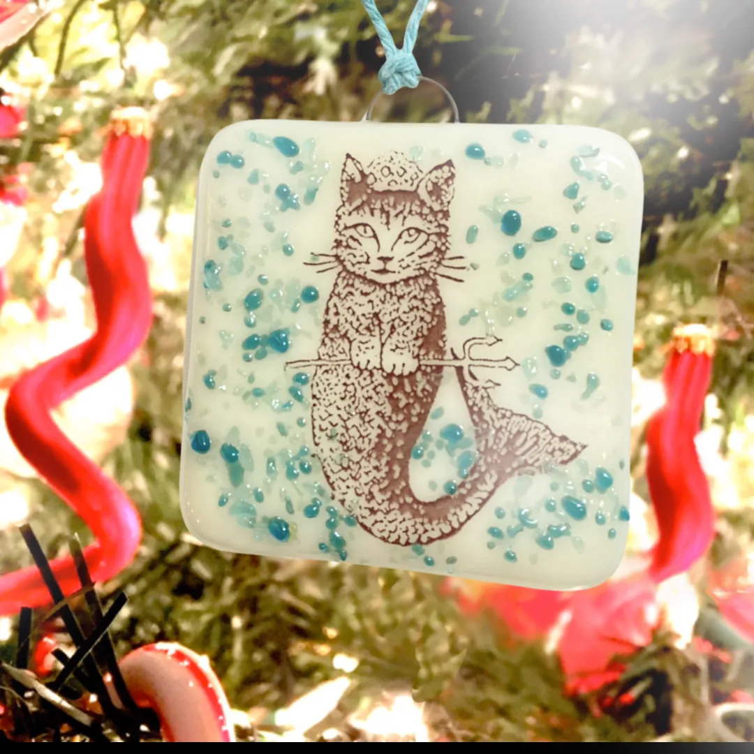 Purrmaid Cat Mermaid Ornament