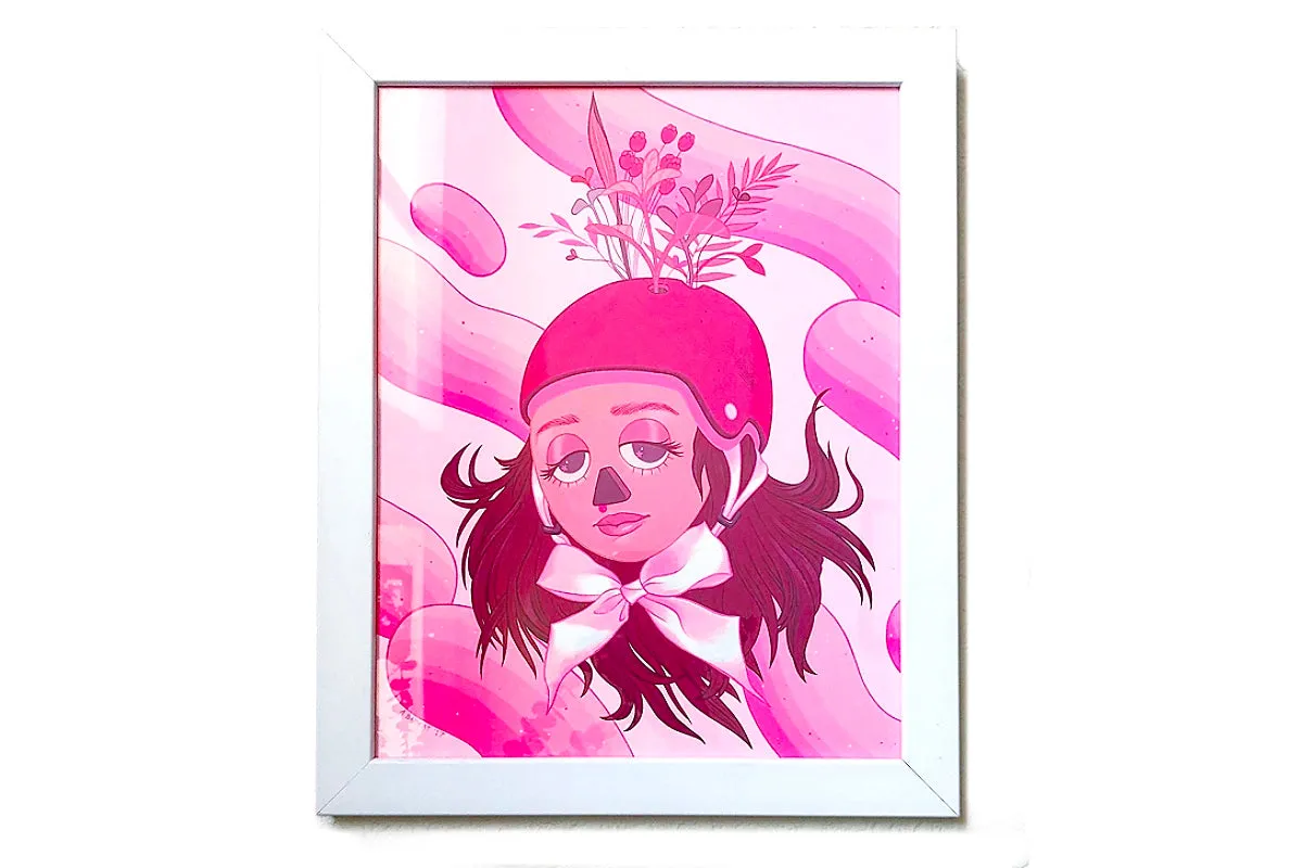 "Bang Up Betty” 11x14" Framed Original Painting