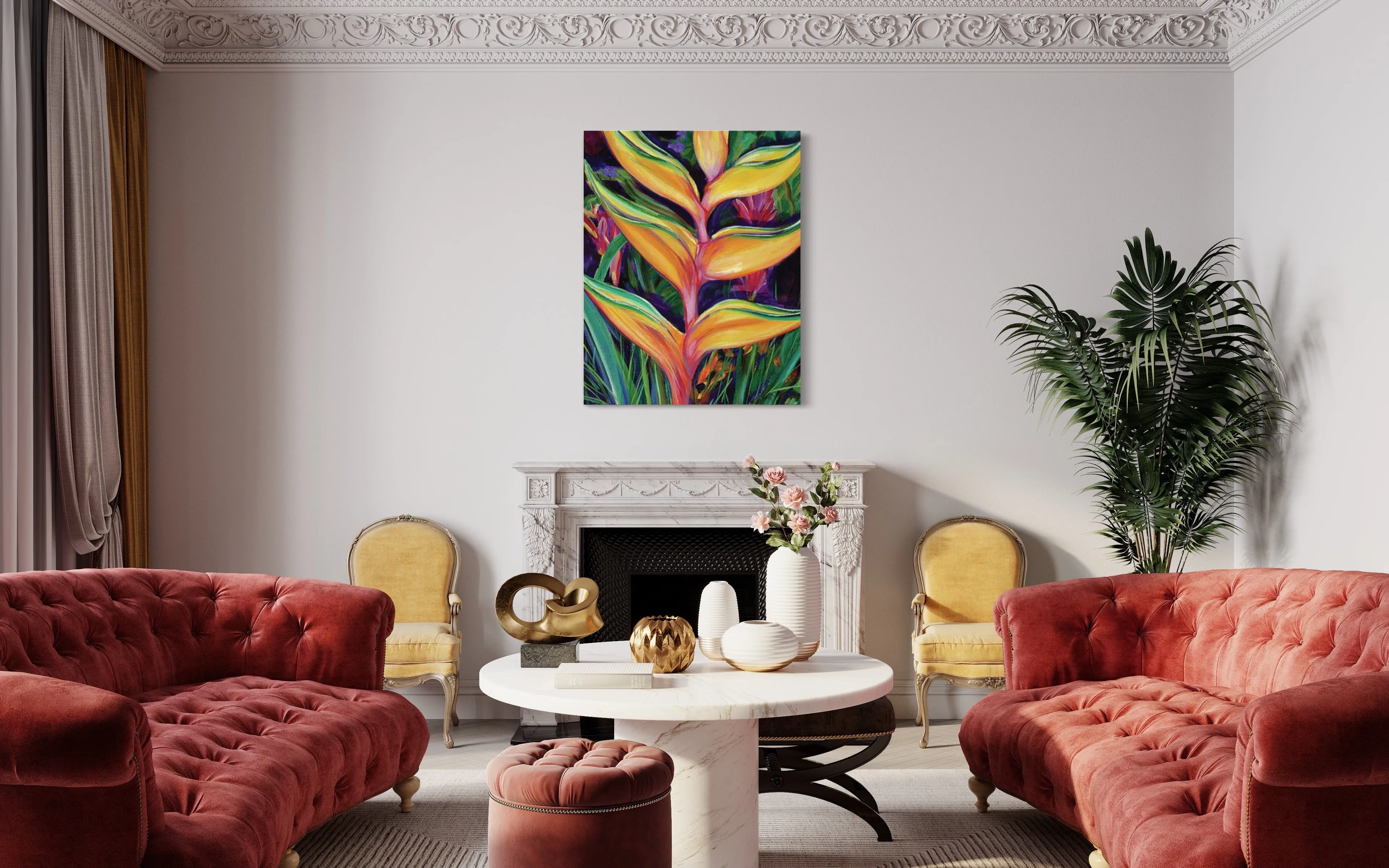 "Heliconia" Tropical Flower - Archival Print