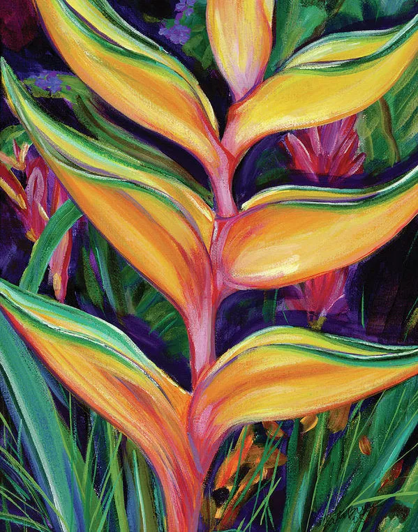 "Heliconia" Tropical Flower - Archival Print