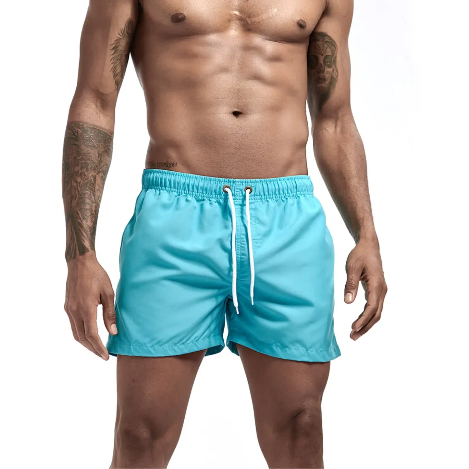 "SWIM" Maillot de bain Short de plage Homme couleur Bleu Ciel -  URB1™