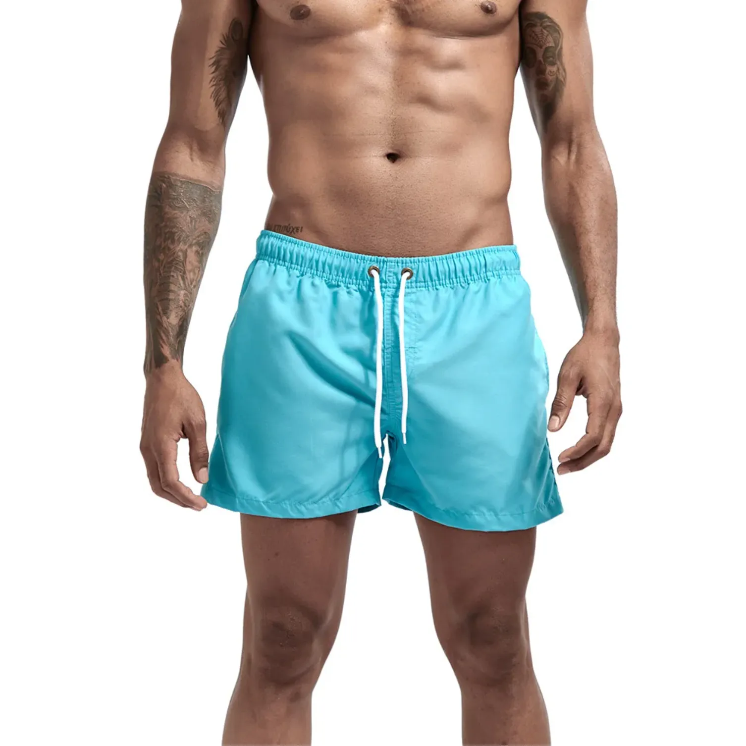 "SWIM" Maillot de bain Short de plage Homme couleur Bleu Ciel -  URB1™
