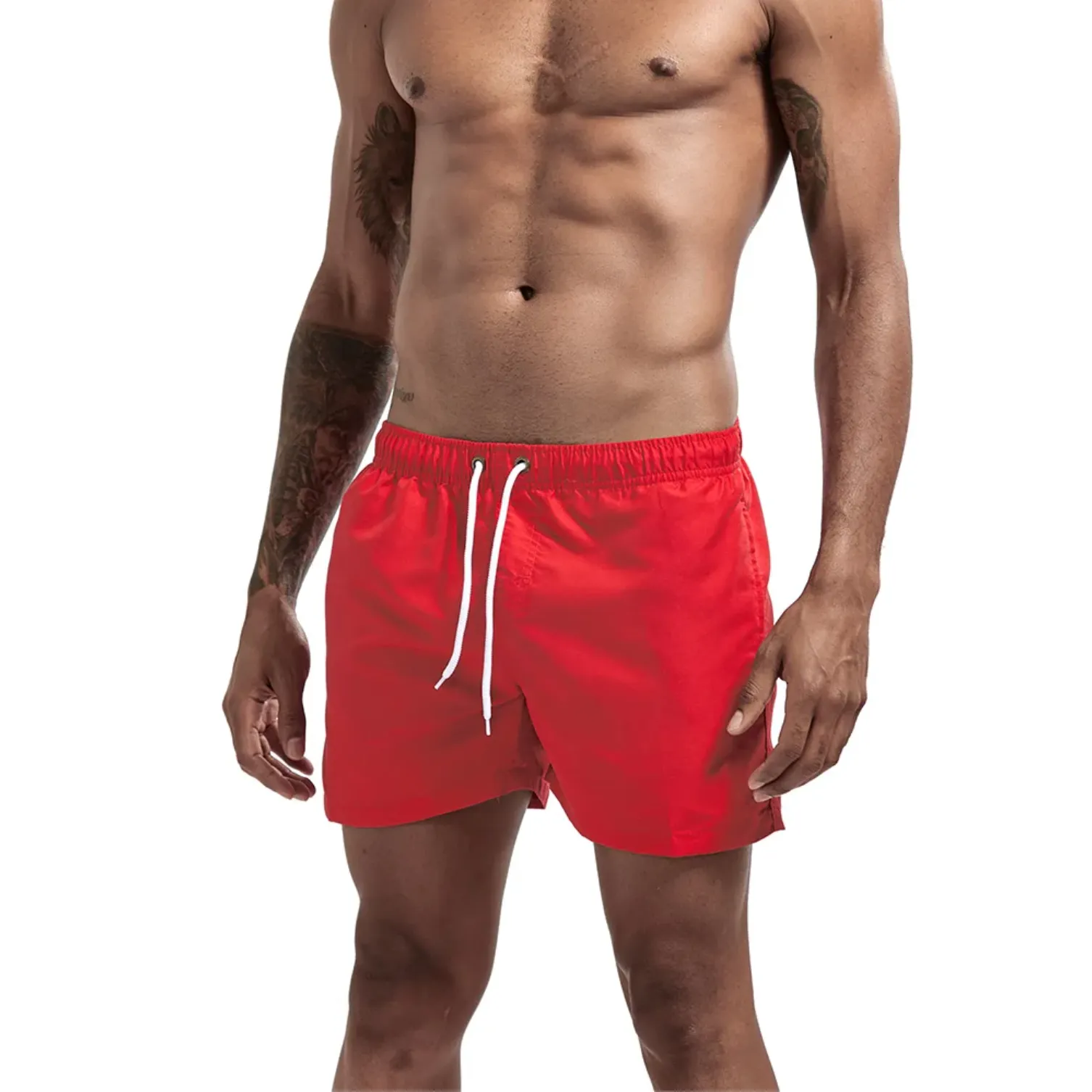 "SWIM" Maillot de bain Short de plage Homme couleur Rouge -  URB1™
