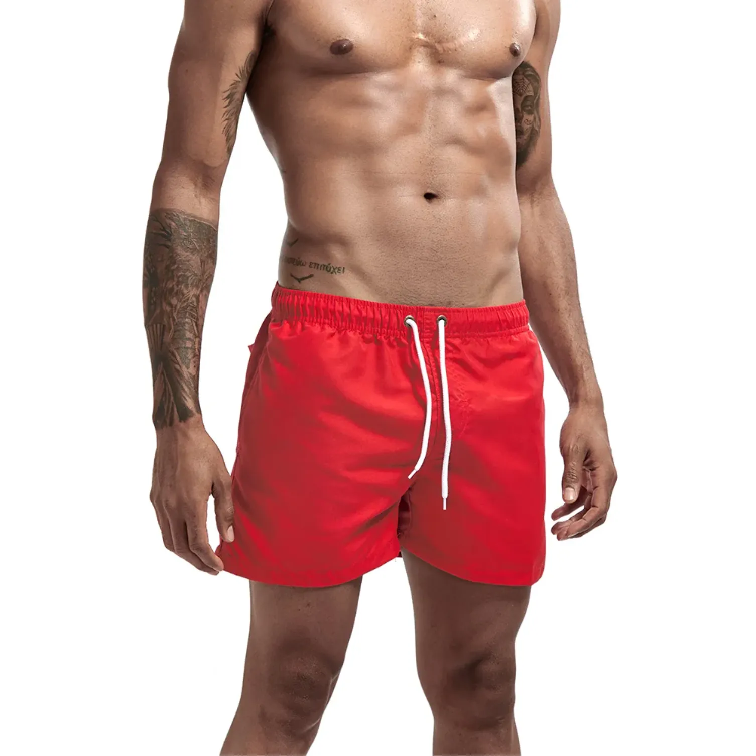 "SWIM" Maillot de bain Short de plage Homme couleur Rouge -  URB1™