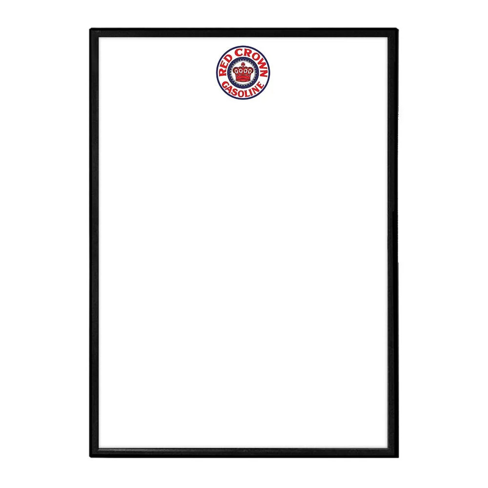 Red Crown: Framed Dry Erase Wall Sign