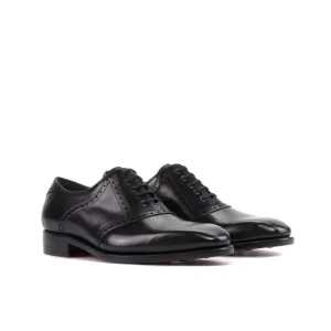 Richelieu Saddle en cuir Noir