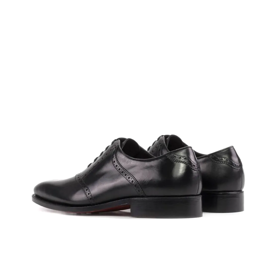 Richelieu Saddle en cuir Noir