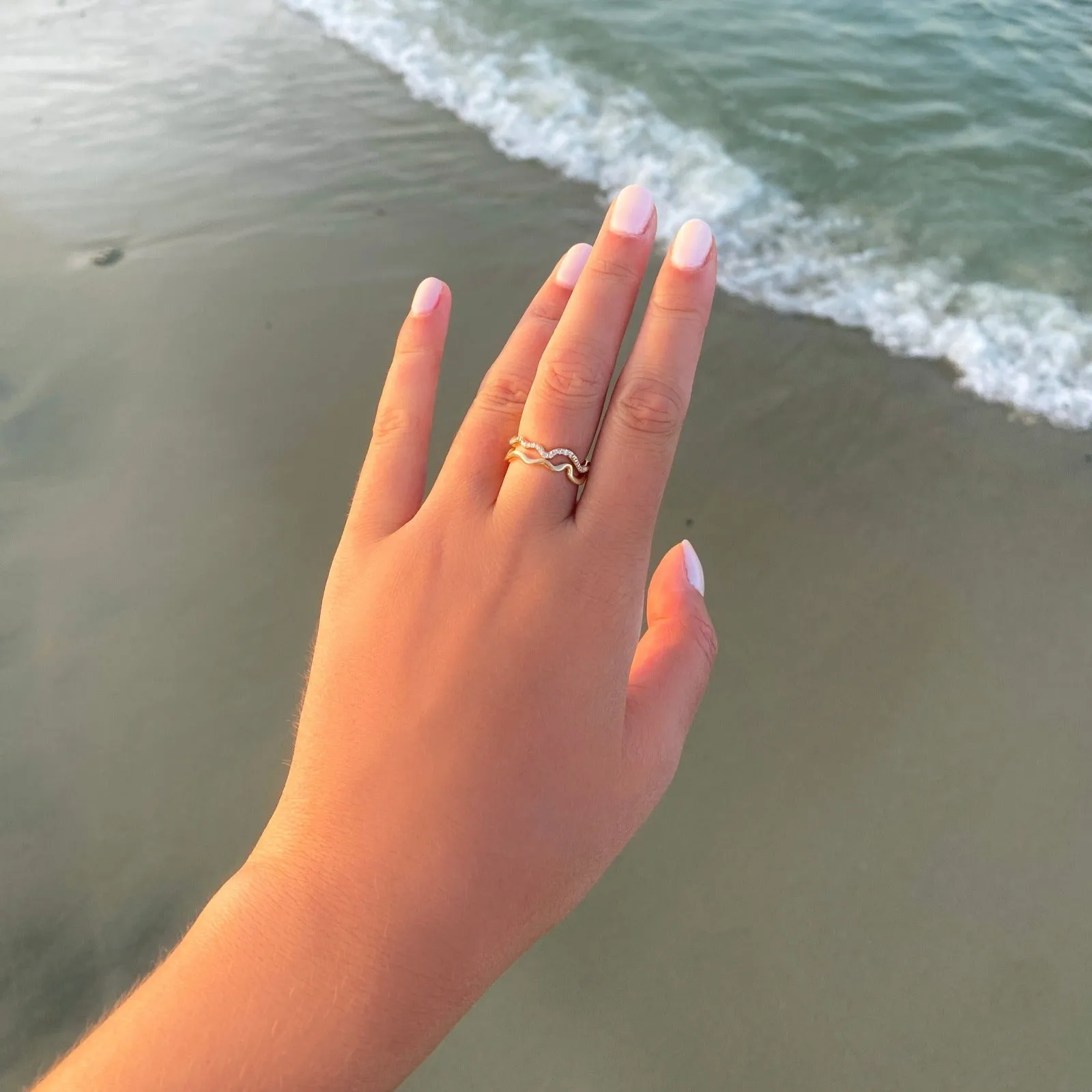 Ripple Ring - Full Pavé