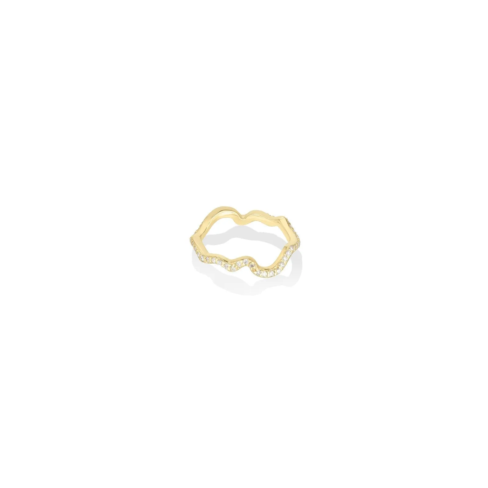 Ripple Ring - Full Pavé