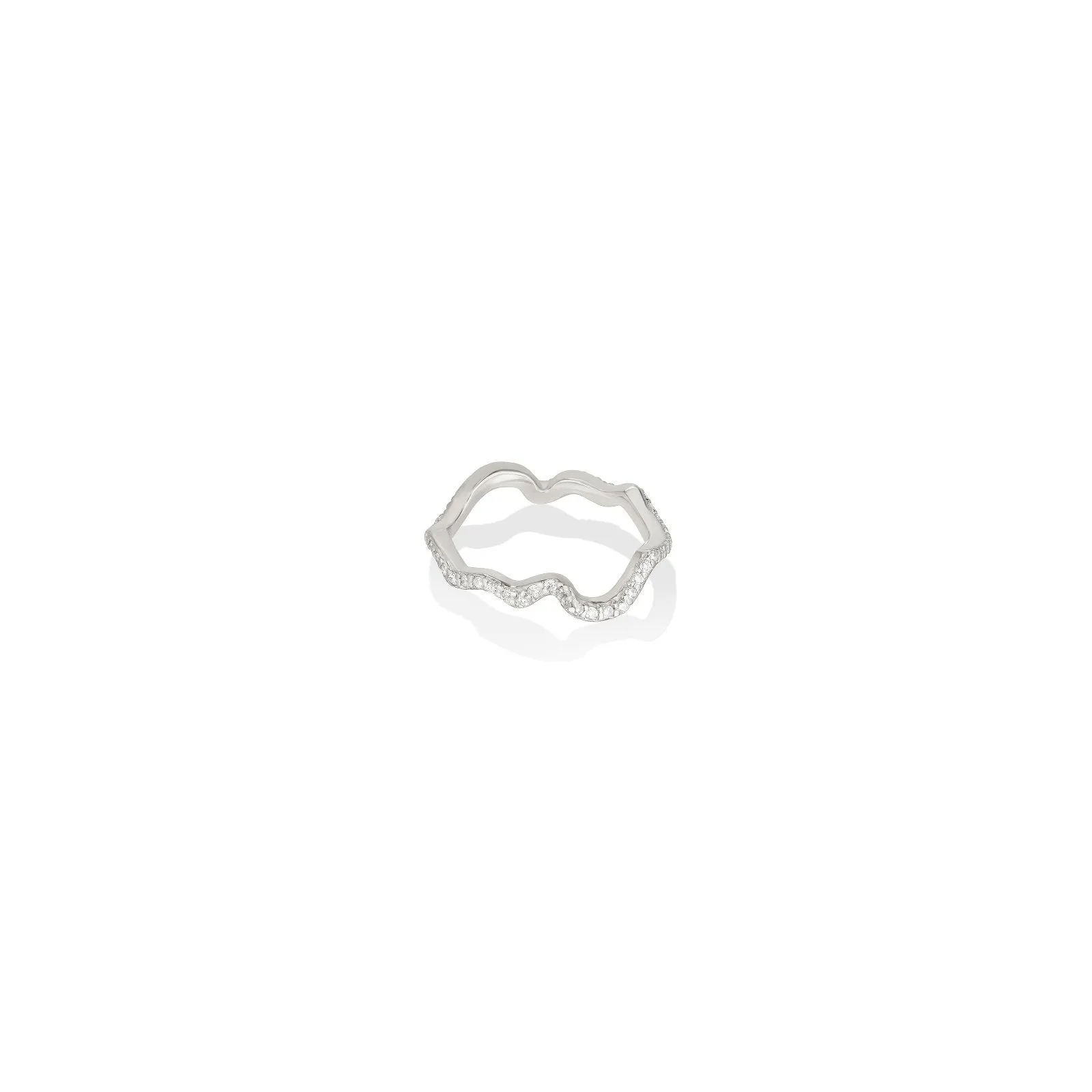 Ripple Ring - Full Pavé