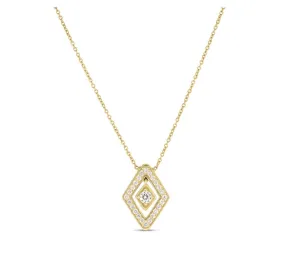 Roberto Coin 18K Yellow Gold Diamante Small Diamond Necklace