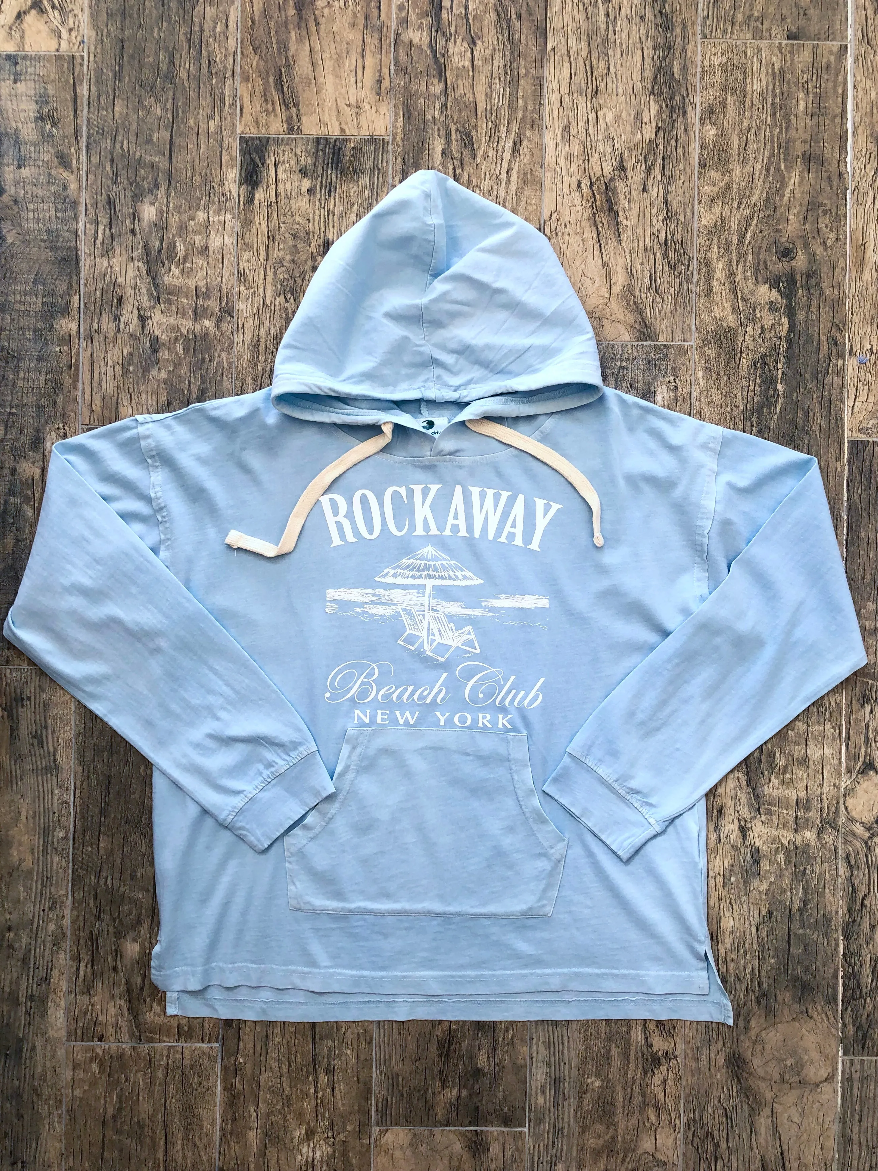 Rockaway Hooded Tee - Tropical Blue