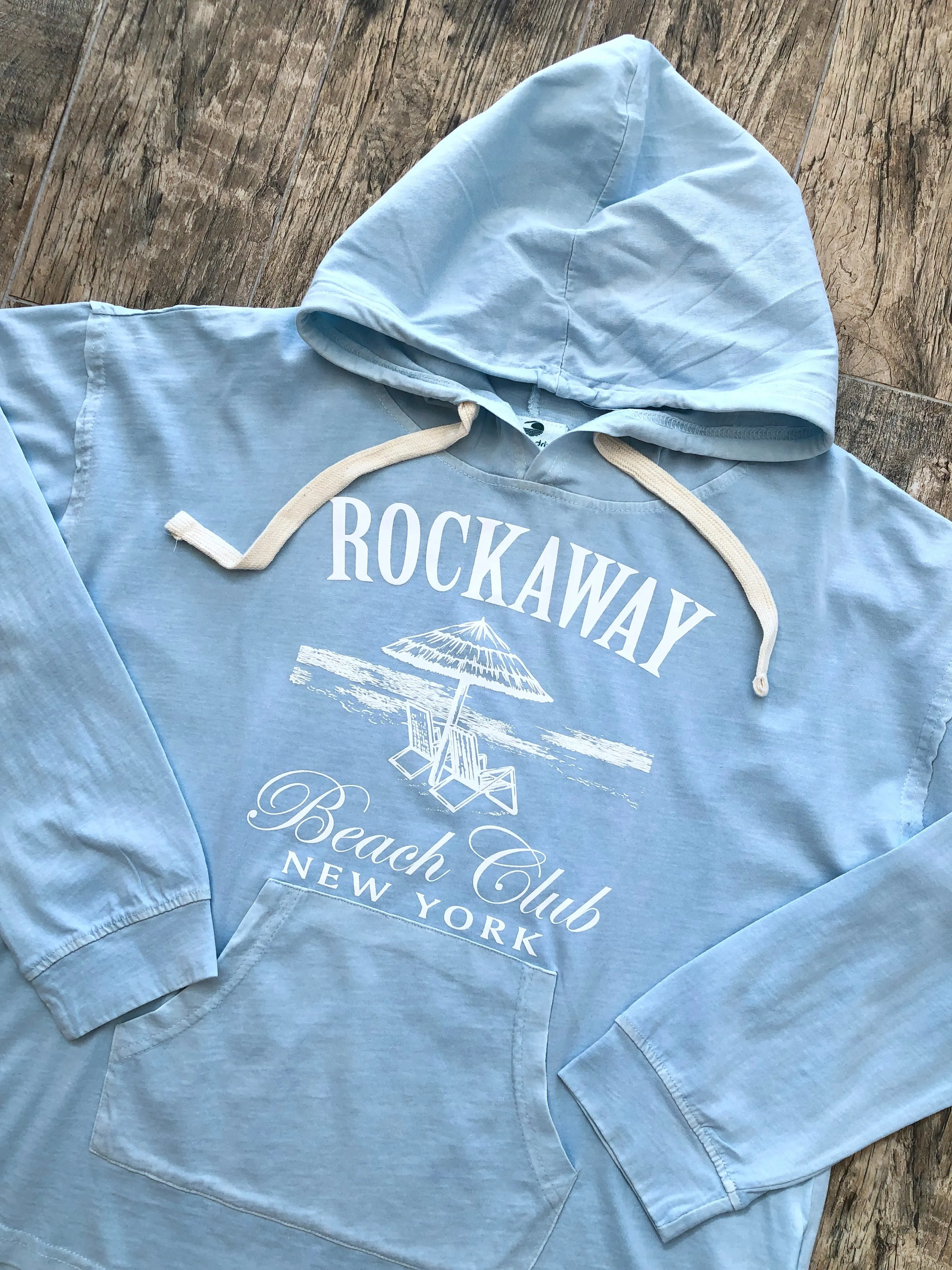 Rockaway Hooded Tee - Tropical Blue