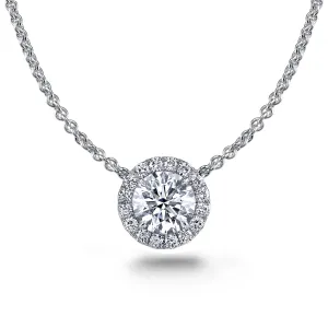 Round Brilliant Cut Diamond Necklace