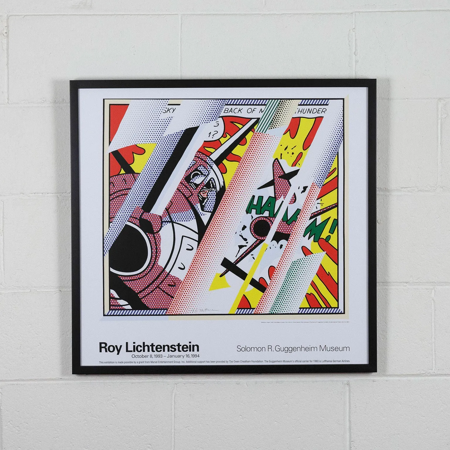 ROY LICHTENSTEIN "GUGGENHEIM" POSTER, 1993