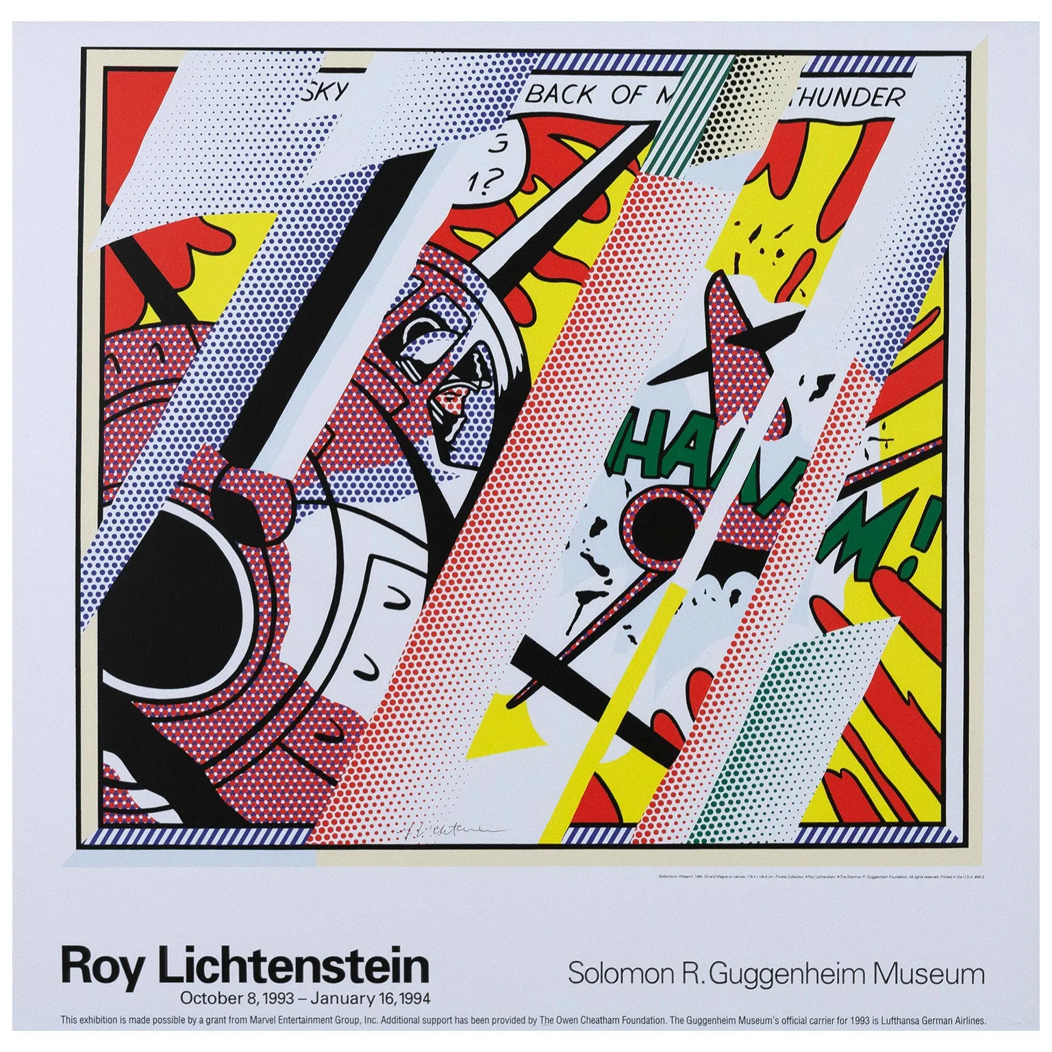 ROY LICHTENSTEIN "GUGGENHEIM" POSTER, 1993