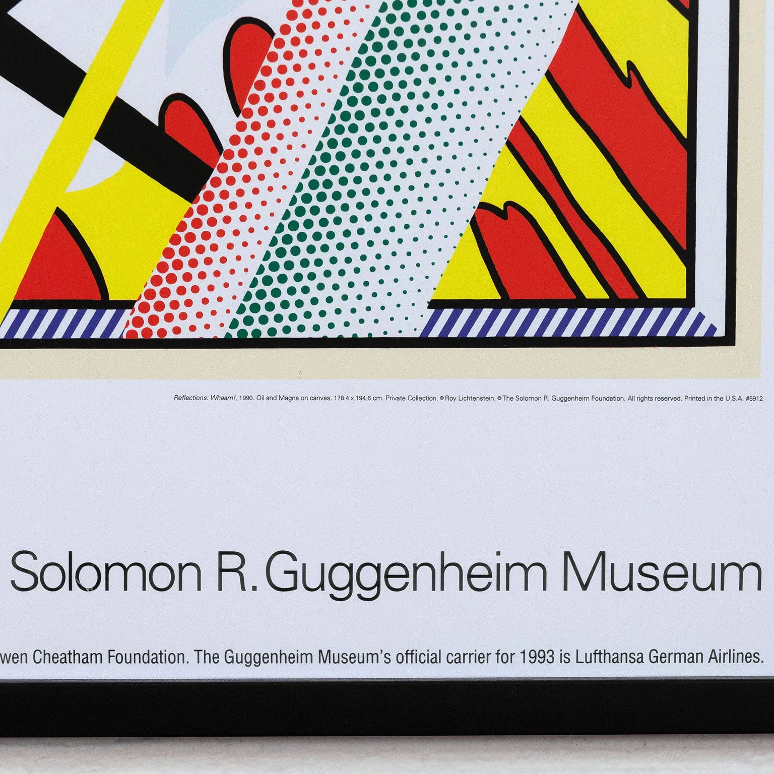 ROY LICHTENSTEIN "GUGGENHEIM" POSTER, 1993