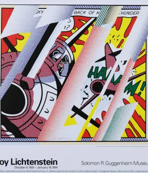 ROY LICHTENSTEIN "GUGGENHEIM" POSTER, 1993
