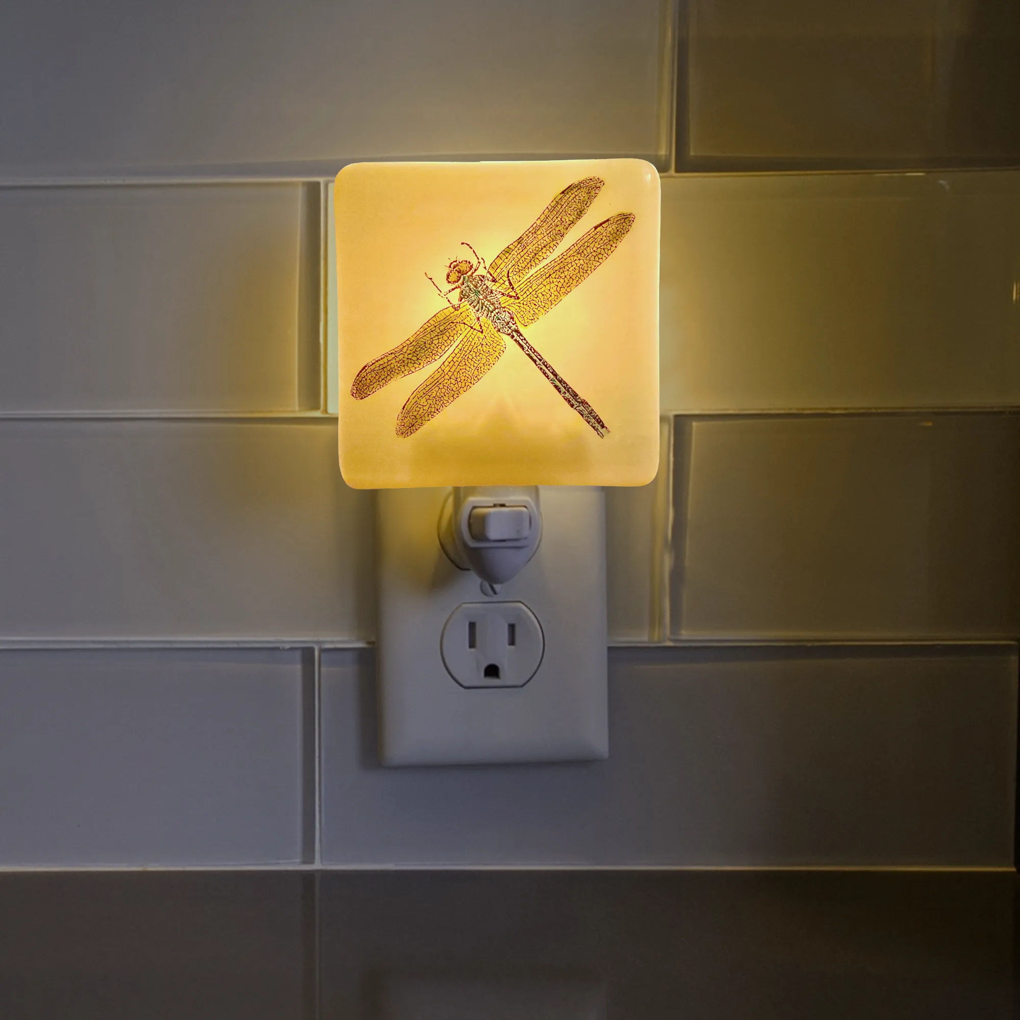 Rustic Dragonfly Night Light