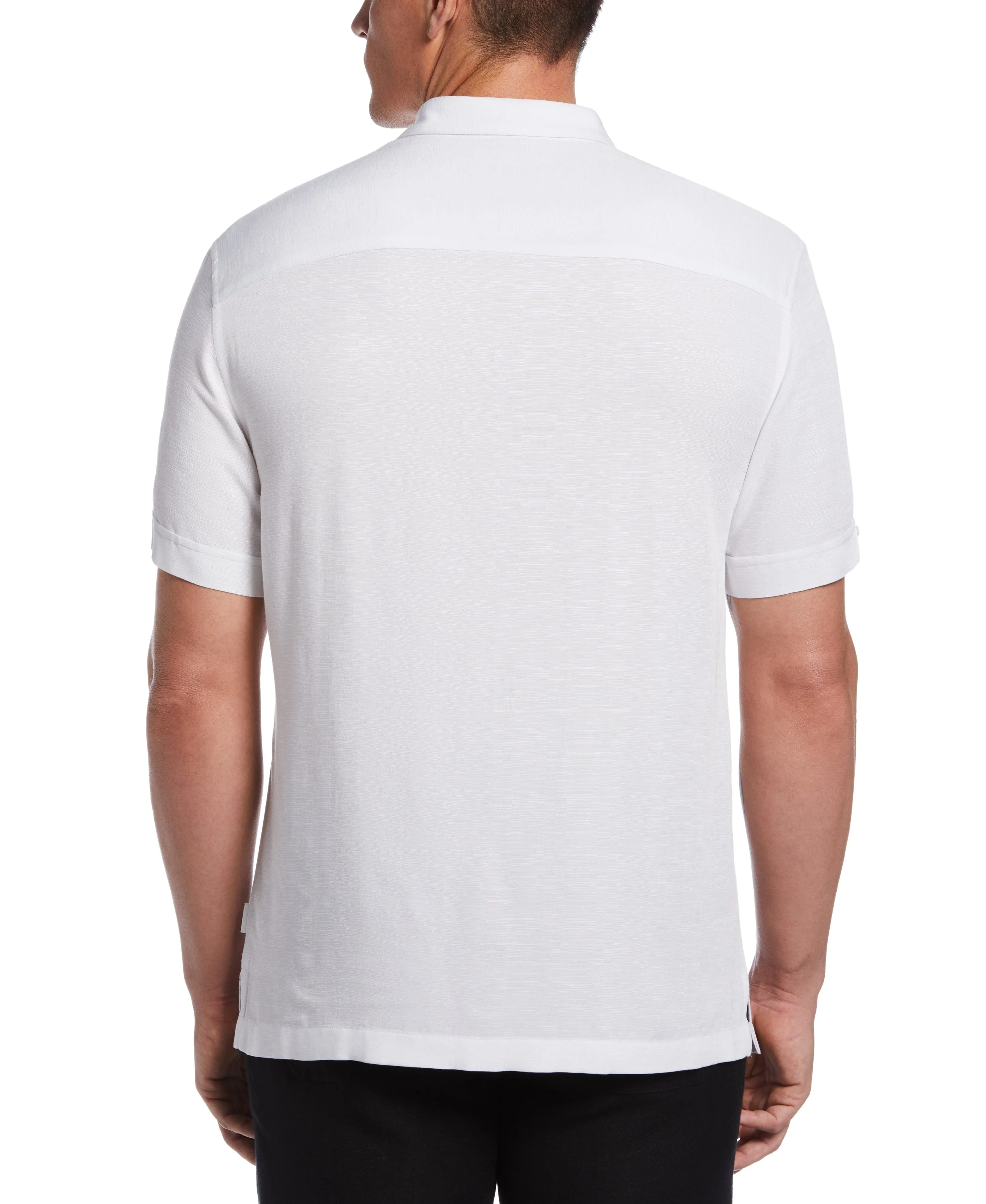 Scenic Print Textured Shirt