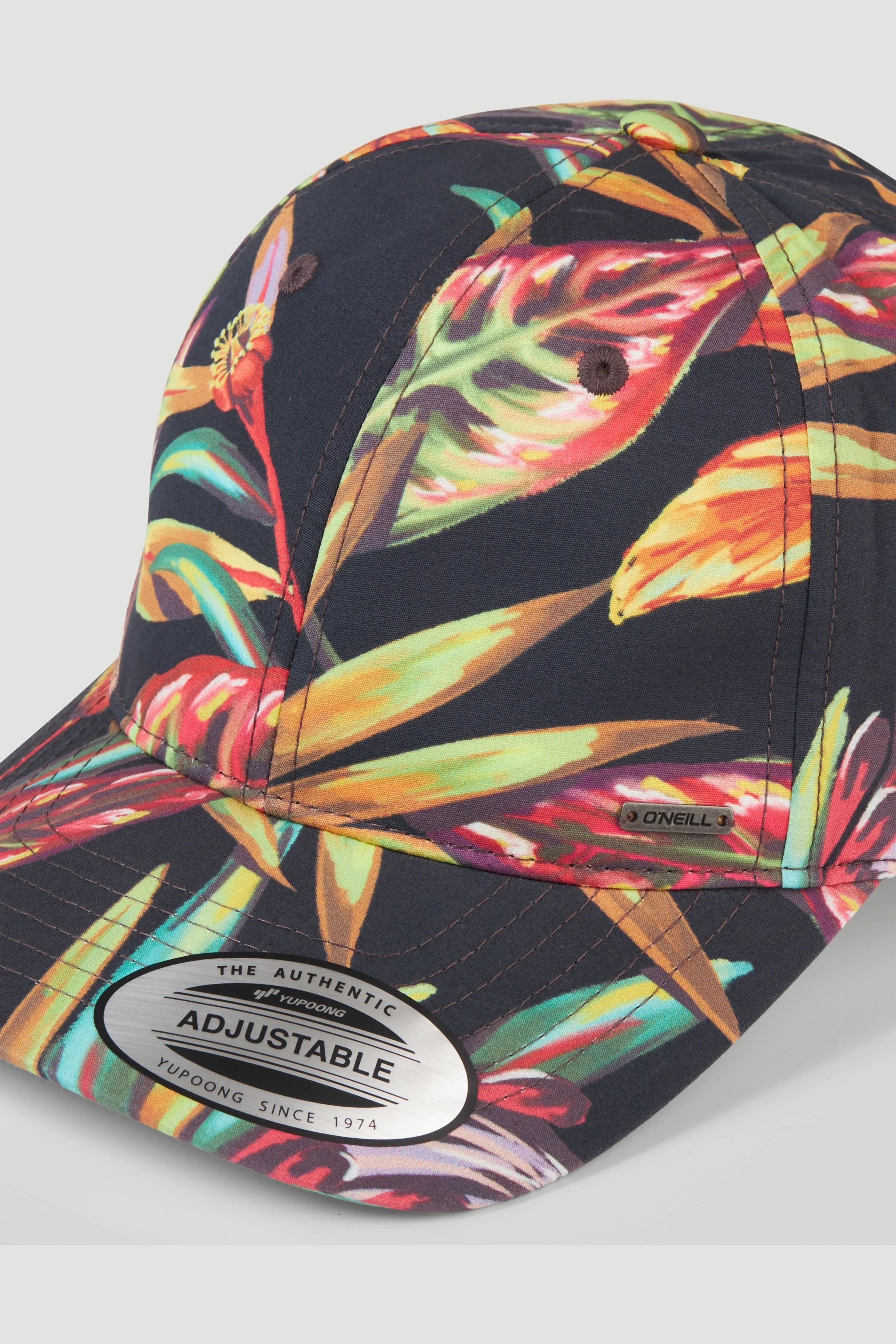 Seacoast Cap | Black Tropical Flower
