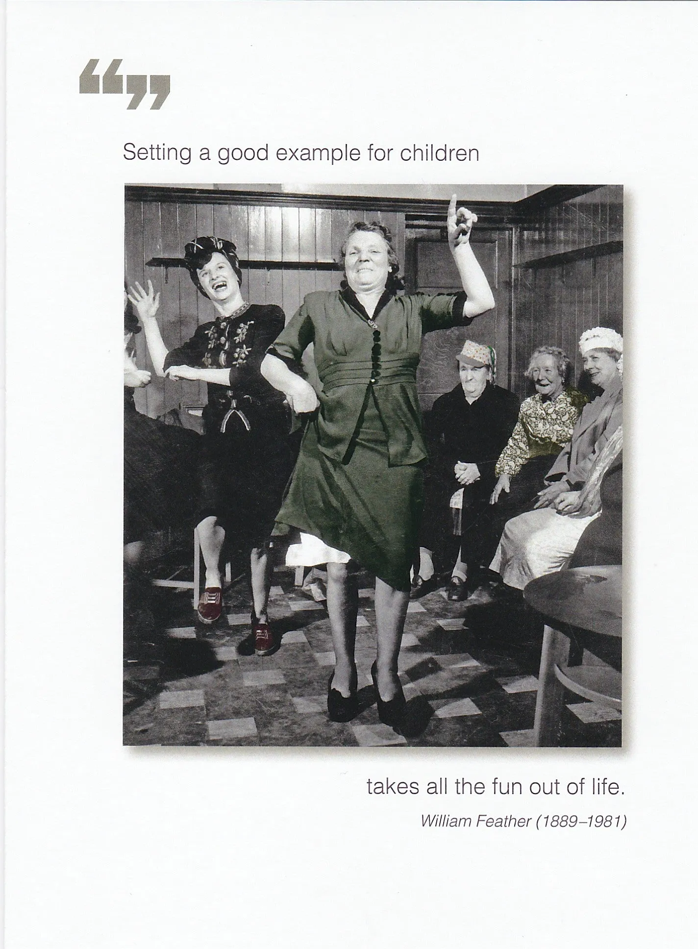 Setting a good example Birthday Card