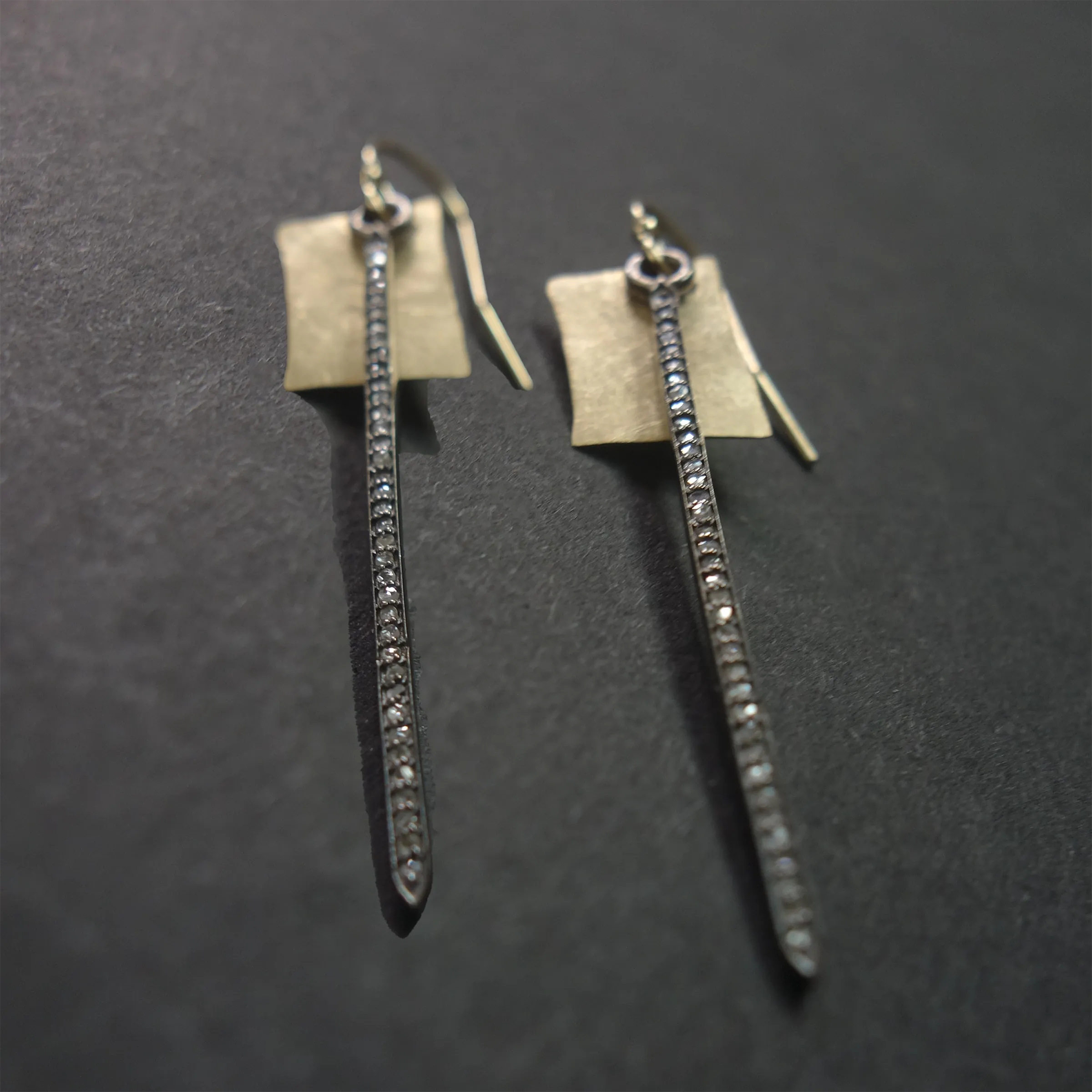 She is FIERCE: hand hammered gold and diamonds