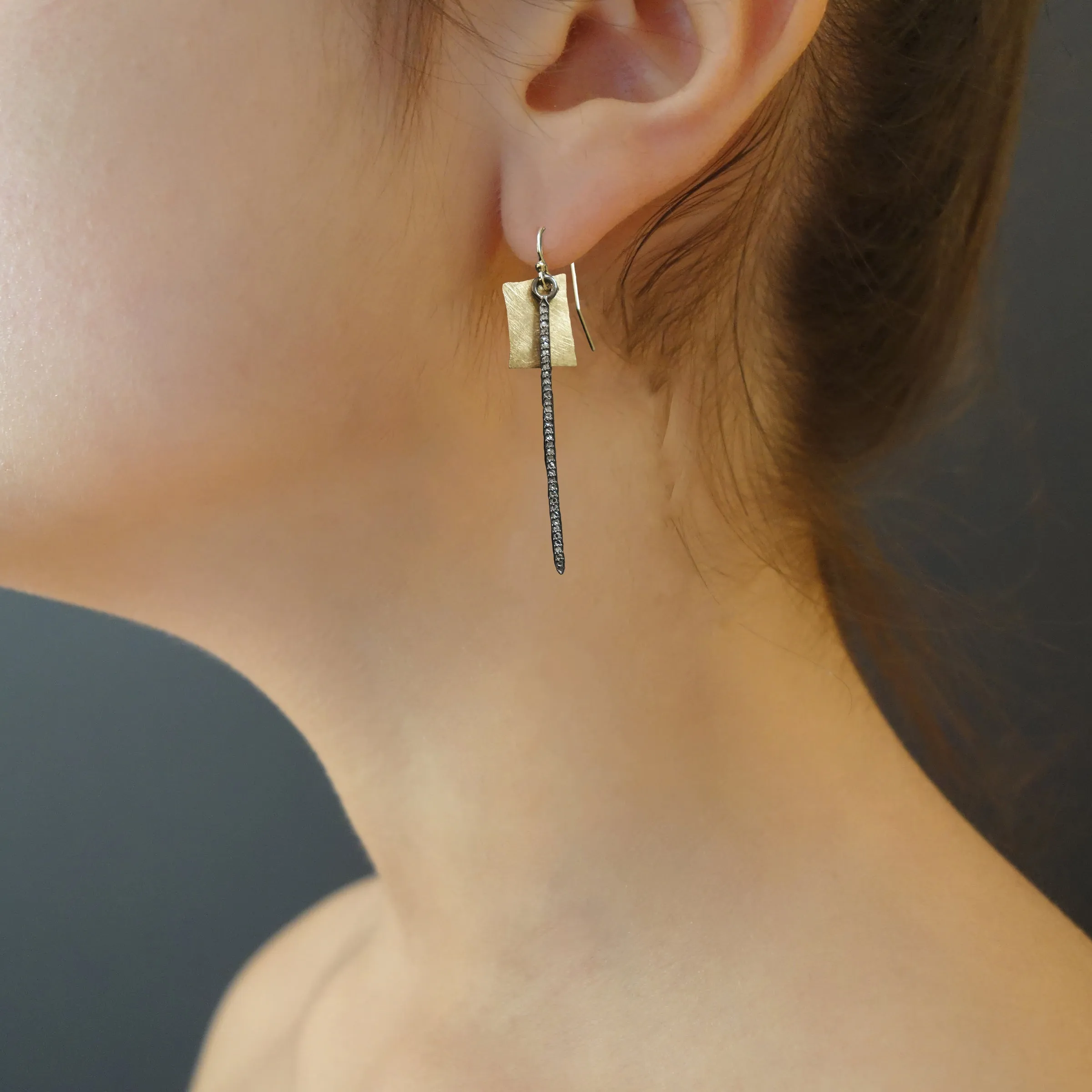 She is FIERCE: hand hammered gold and diamonds