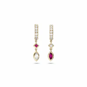 Sherrie Hoop with Diamonds & Rubies
