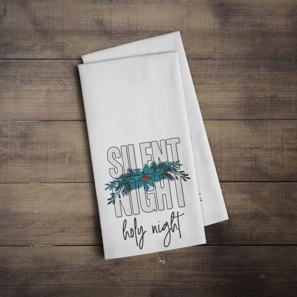 Silent Night modern retro Christmas