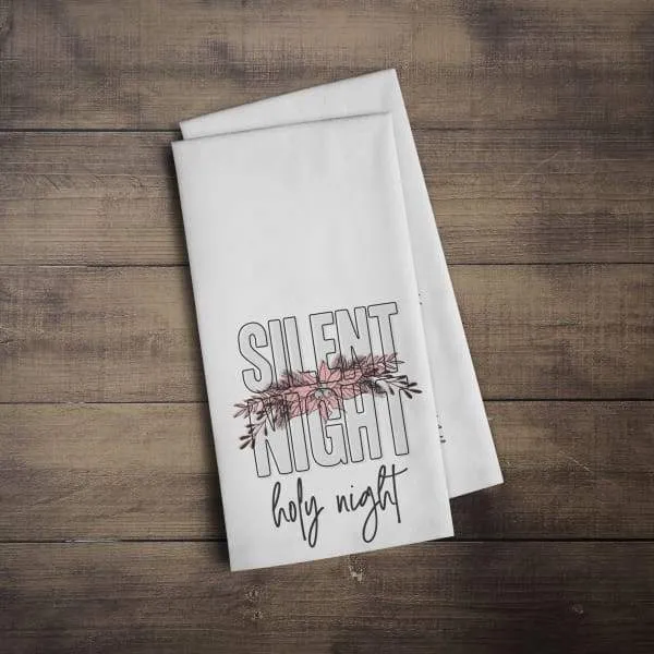 Silent Night modern retro Christmas