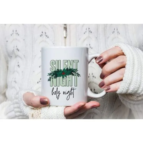 Silent Night modern retro Christmas