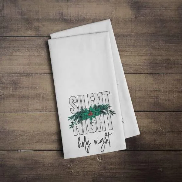 Silent Night modern retro Christmas