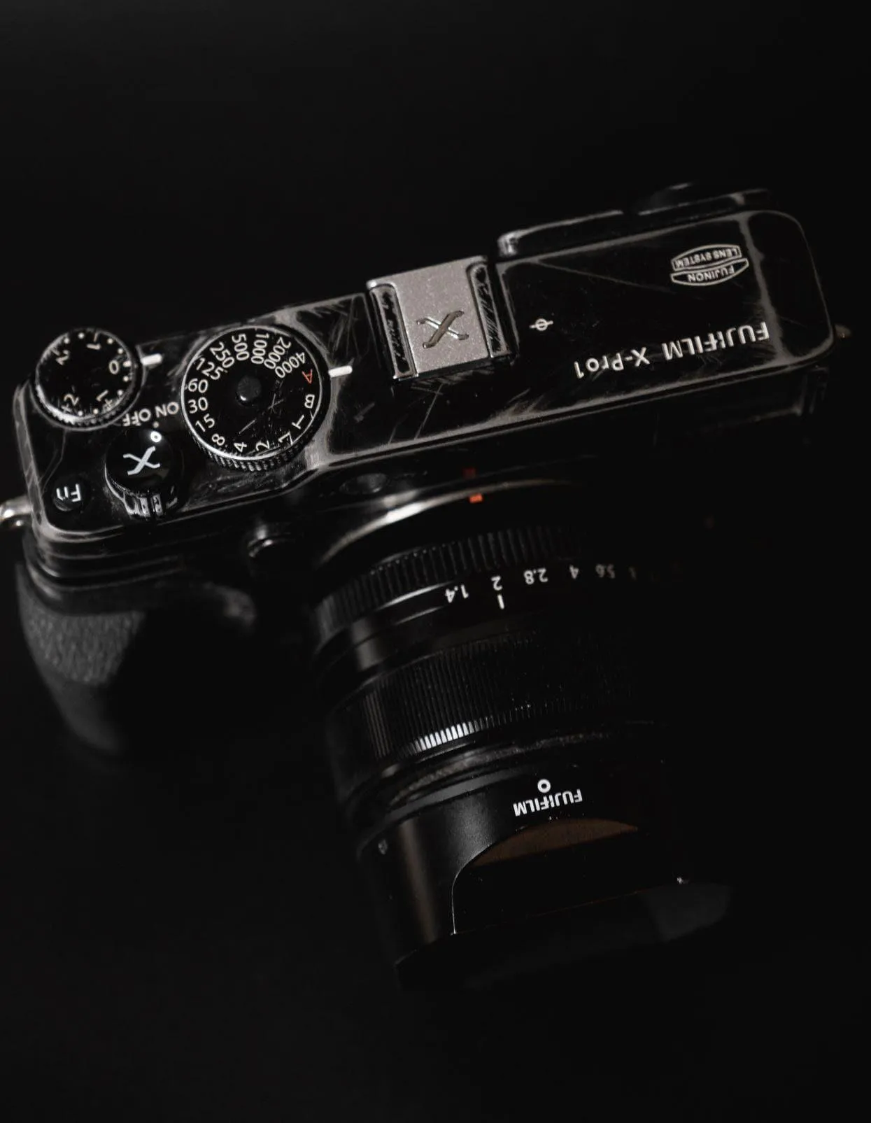 Silver X Hot Shoe Cover