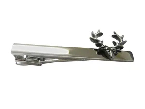 Simple Deer Head Square Tie Clip