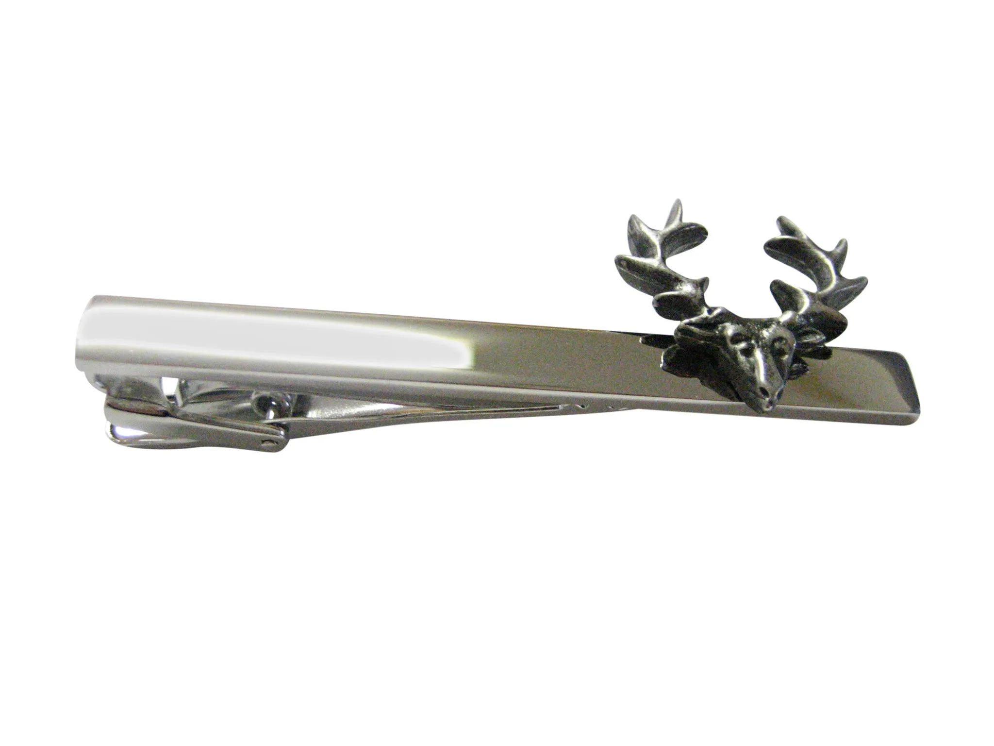 Simple Deer Head Square Tie Clip