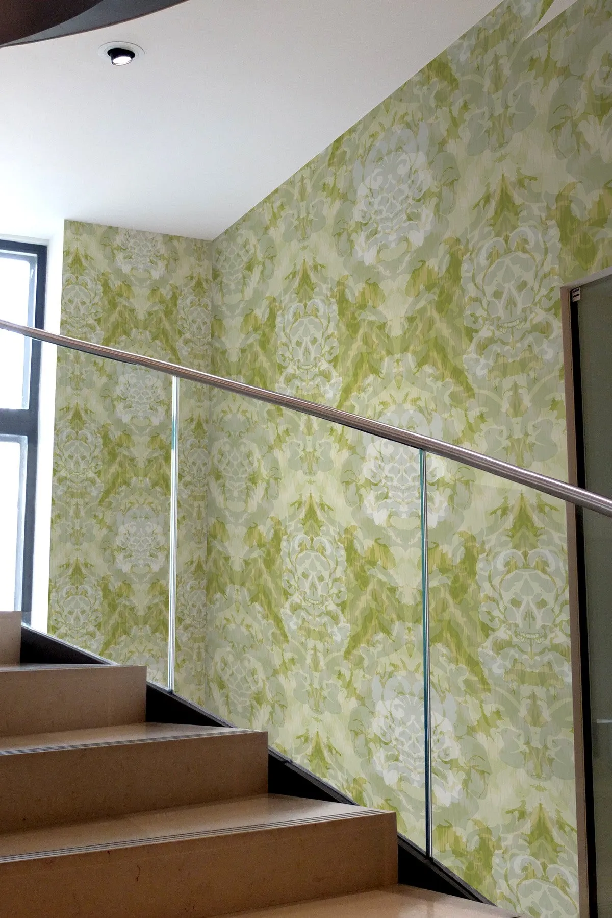 skull damask superwide wallpaper