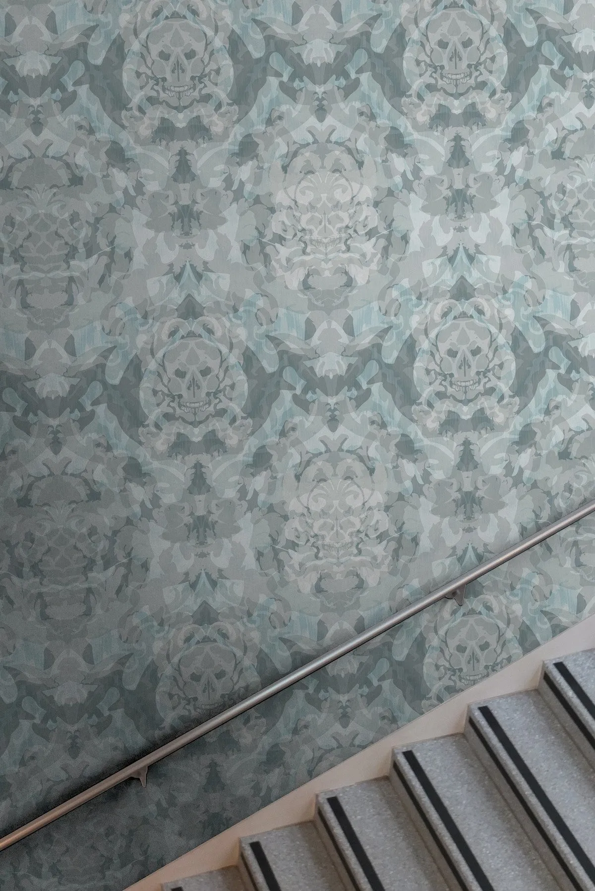 skull damask superwide wallpaper