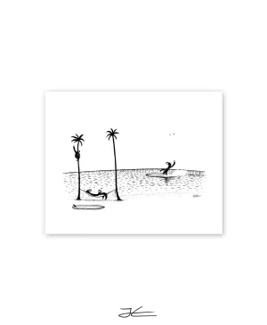 Sloth Tropical Fun - Print/ Framed Print
