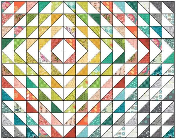 SOULFUL SUNSHINE Quilt Pattern (Digital PDF), by Pam Selkirk 21" x 16 1/2" FREE Download